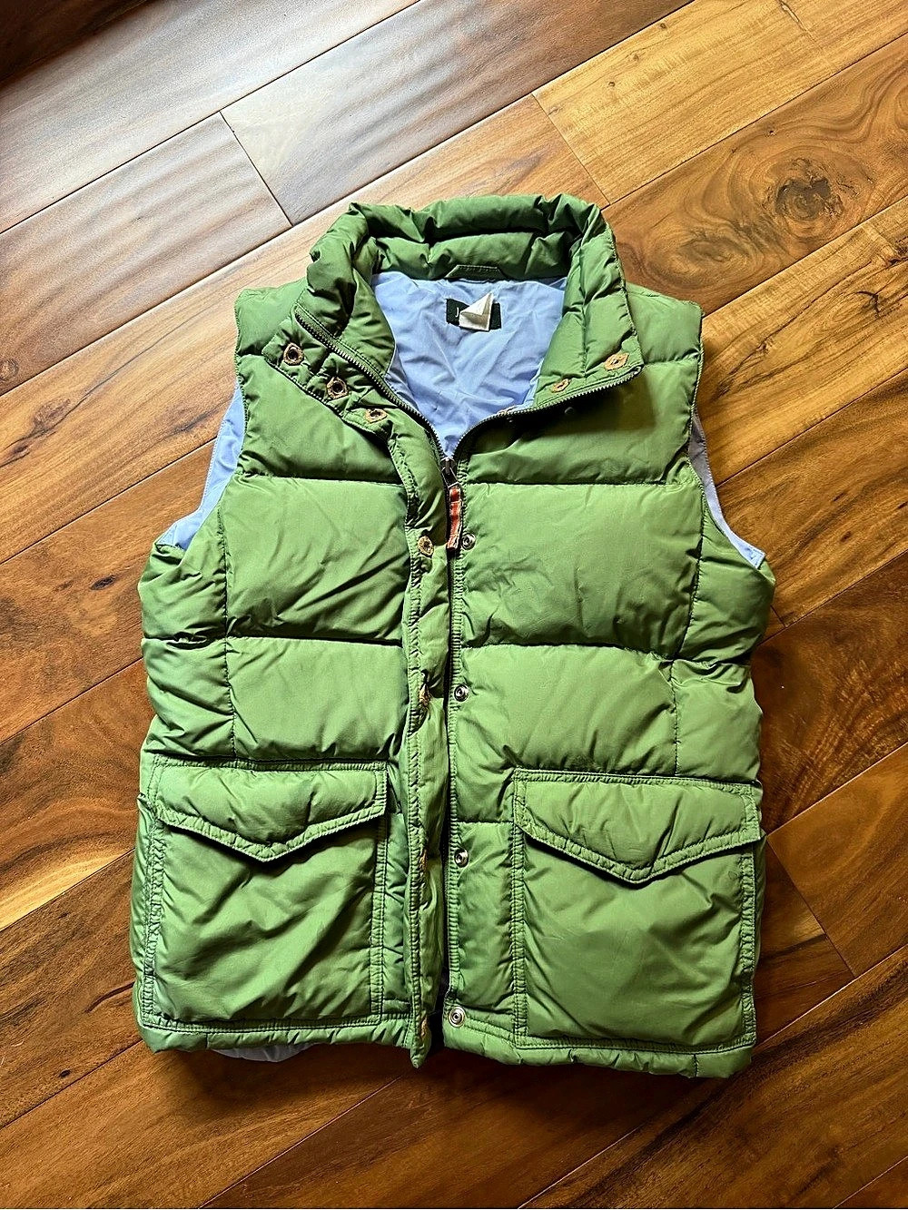 J.Crew Down Puffer Vest Green Size Small